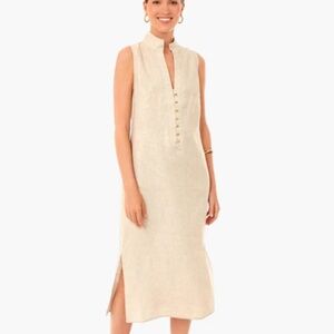 Sail to Sable Midi Linen dress